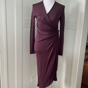 NWT Me & Thee IN SPITE OF CLARET WRAP DRESS Size 6
